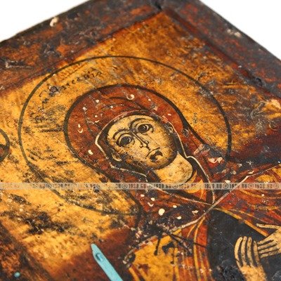 Старинная икона Святой Ксении Петербургской, прославленной русской святой. Россия XIX век.