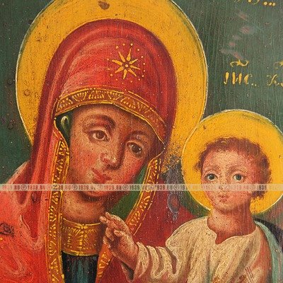 Старинная православная Казанская икона Божией Матери, 
