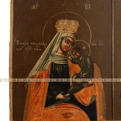 Уникальная Богородничная икона с образом Божией Матери 