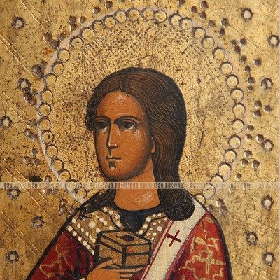 Старинная икона для семейного счастья - Cвятые Гурий, Самон и Авив с приписными святыми Афанасием и Гликерией. Россия XIX век.