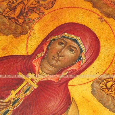 Старинная икона Святая мученица Параскева Пятница «бабья заступница и покровительница торговли». Россия XIX век.