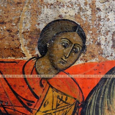 Старинная коллекционная икона «Чудо Святого Георгия Победоносца о Змие» покровитель воинства российского. Россия XIX век.