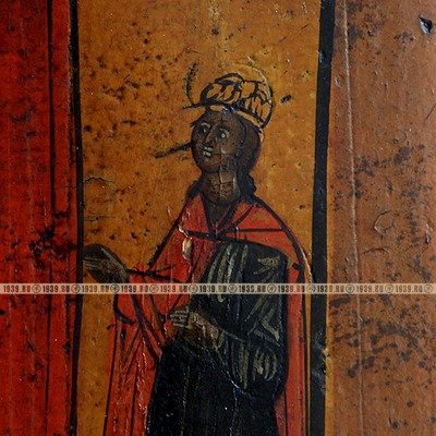 Старинная коллекционная икона «Чудо Святого Георгия Победоносца о Змие» покровитель воинства российского. Россия XIX век.