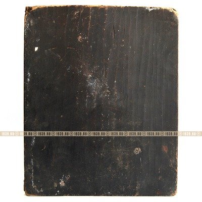 Икона покровителей счастливой семьи Святые Гурий, Самон и Авив. Россия 1880-1900 год