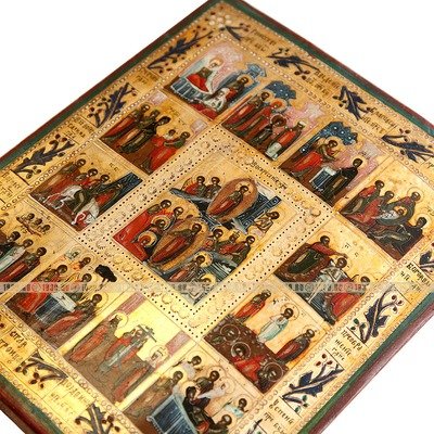 Старинная икона на серебре 