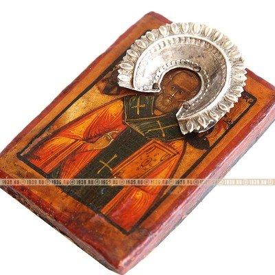 Cтаринная икона святой Николай 