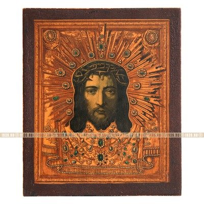 Старинная печатная икона 