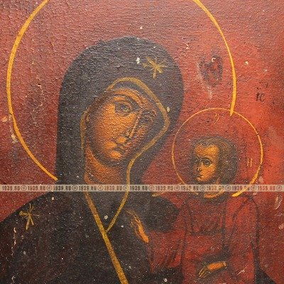 Старинная икона покровительница раскаявшихся, Иверская икона Пресвятой Богородицы 