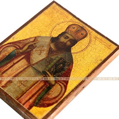 Старинная икона Cвятителя и Учителя Иоанна Златоуста, покровителя ораторов. Афон 1860-1890 гг.