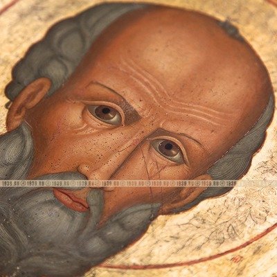 Редкая старообрядческая икона Святого Николая Отвратного, прогонителя бесов. Россия, Ветка 1840-1860 гг.