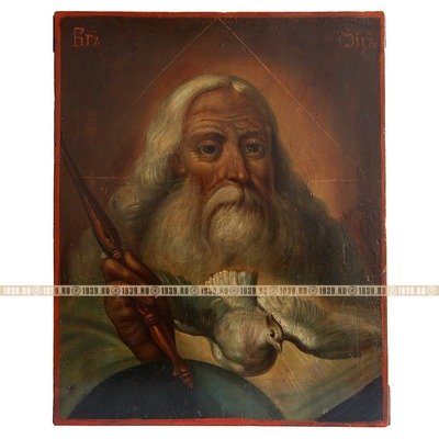 Редкая икона Бога Отца или Господа Саваофа по мотивам Giovanni Battista Piazzetta. Санкт-Петербург 1820-1850 гг.