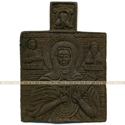 Старинная иконка образок 18 века Святая Великомученица Параскева Пятница.
