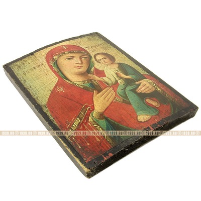 Антикварная Тихвинская икона Божией Матери. Россия, Курская губерния 1870-1900 год