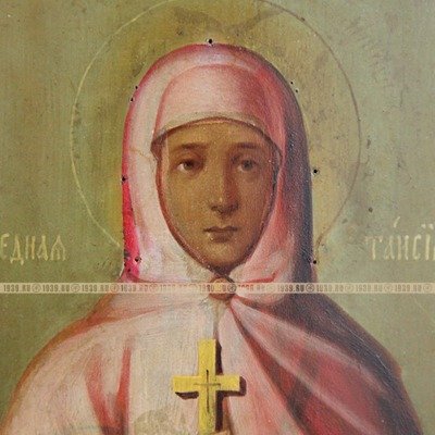 Старинная икона Святая Таисия Праведная. Россия XIX Век.