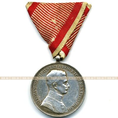 Австро-Венгрия. Памятная почетная военная медаль и медаль за храбрость.