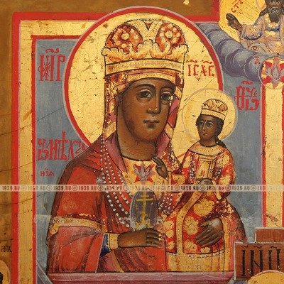 Шикарный старинный Богородничный домашний иконостас. Россия, Липоване, XIX век.