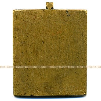 Маленькая бронзовая иконка святой Преподобный Паисий Великий. Эмаль.