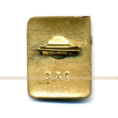 Значок СССР 1 разряд по лыжам. 50-е годы. 3ХГ.