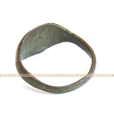 Старинный славянский перстень или перстень оберег с Лютым Зверем. Средневековая Русь.