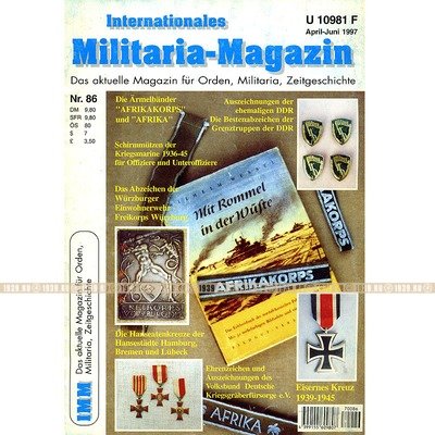 Militaria-Magazin #86. Журнал для коллекционеров наград и униформы Третьего Рейха.