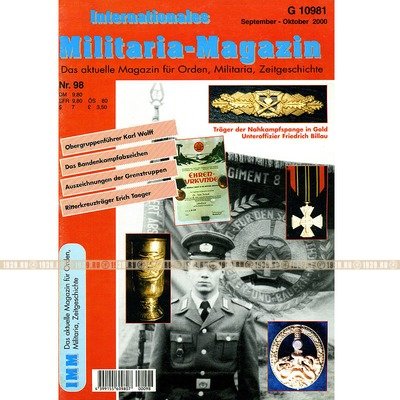 Militaria-Magazin #98. Журнал для коллекционеров наград и униформы Третьего Рейха.