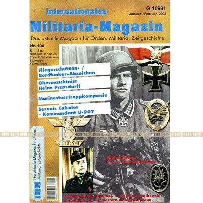 Militaria-Magazin #106. Журнал для коллекционеров наград и униформы Третьего Рейха.