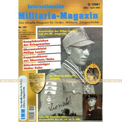 Militaria-Magazin #107. Журнал для коллекционеров наград и униформы Третьего Рейха.
