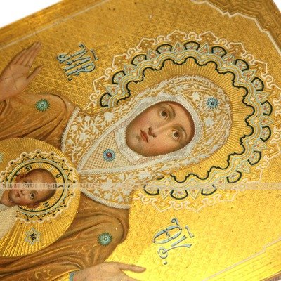 Редкая старинная икона Знамение 