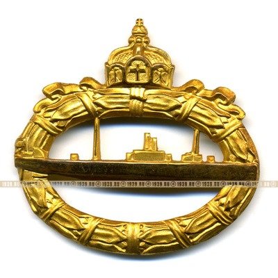 Боевой Знак подводника времен Первой мировой войны 1914-1918 г.