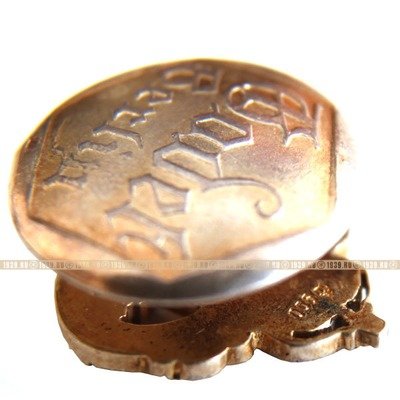 Серебряная миниатюра знака подводника 1914-18 гг. Godet Berlin. 900 проба.