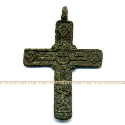 Большой старинный православный нательный крестик. Россия XVIII-XIX век
