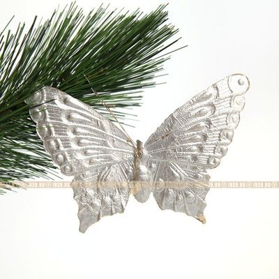 Старая советская елочная игрушка СССР из картона Бабочка. Довоенный период.