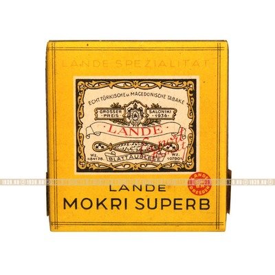 Оригинальная пачка 6 сигарет для Вермахта фирмы LANDE, 1936-1945 год.