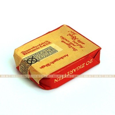 Оригинальная пачка 12 сигарет для Вермахта фирмы Rheni, 1936-1945 год.