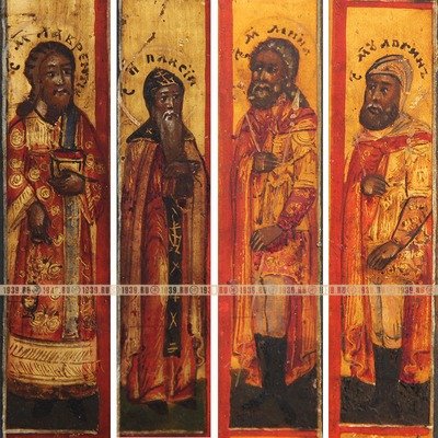 Старинная ветковская икона Богоматерь Казанская с избранными святыми на полях, Россия 19 век.
