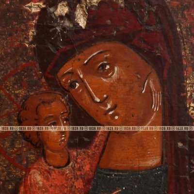 Старинная икона Богородица Взыскание погибших - заступница от опасностей и погибели. Россия XIX век