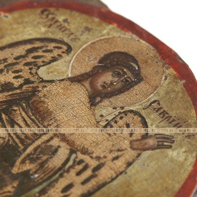 Древняя северная православная икона Архангел Гавриил благовестник тайн Божиих. Русский Север 1690-1725 год