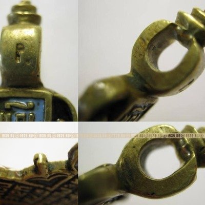 Уникальный старинный старообрядческий бронзовый крест 7 цветов эмали. Россия, первая половина XIX века.