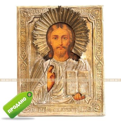 Старинная печатная икона 