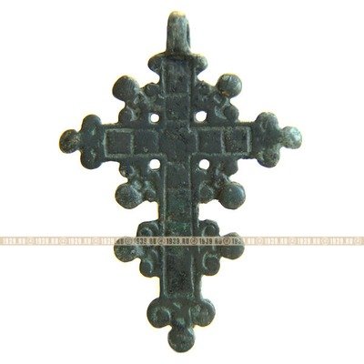 Редкий старинный наперсный крест-распятие. Россия XVII век.